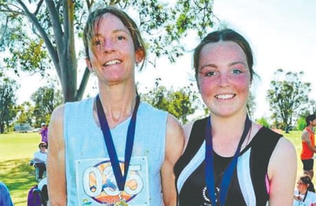 Mother and Daughter run together