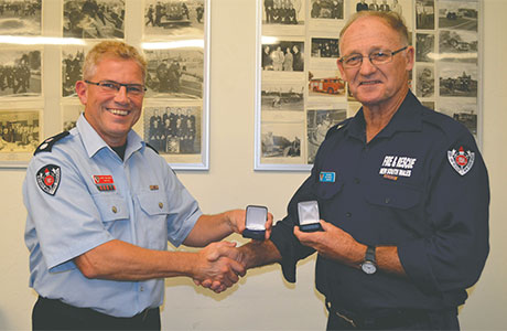 Firies recognised for excellent service