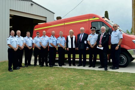 Harden Receives Firefighter Rehabilitation Van