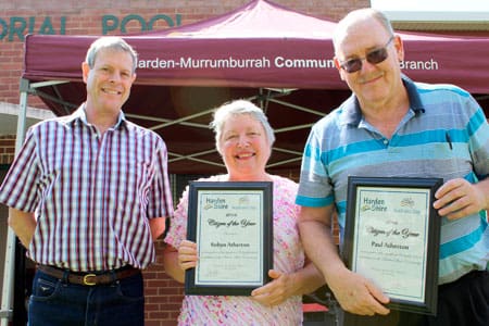 Harden Shire Citizens of the Year Robyn & Paul Atherton