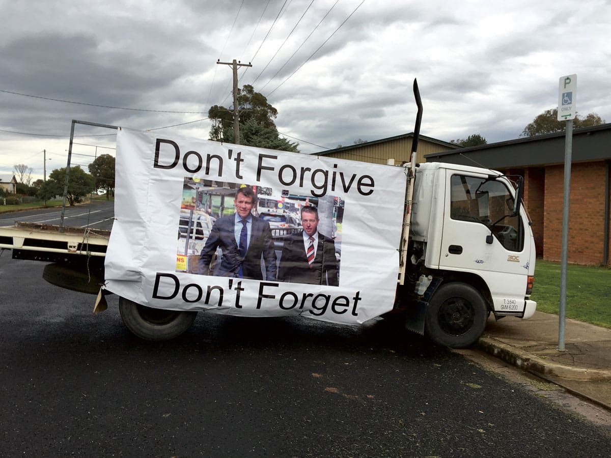 Silent Protest at Trucking Forum