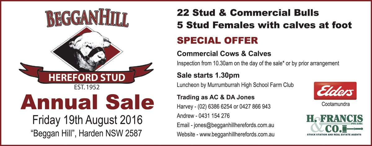 Beggan Hill Herefords Annual Sale