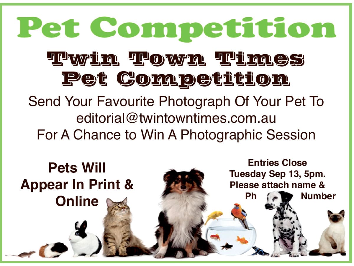 Twin Town Times Pet Competition. Do You Have a Great Photo? Or Can You Take One?