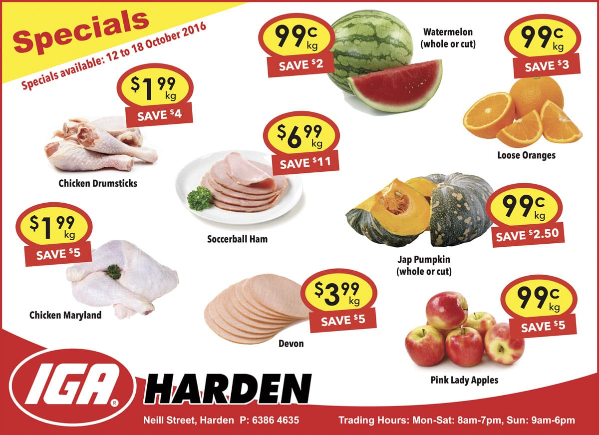 Harden IGA Specials. Check Out The Great Specials At Harden IGA