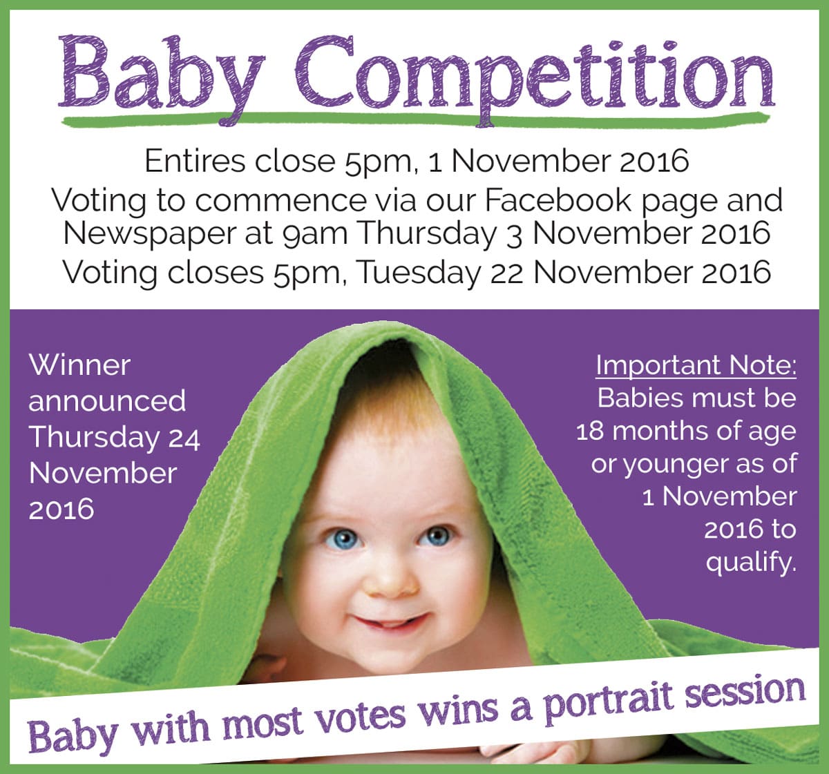 Your Favourite Newspaper is Holding a Baby Competition For Spring 2016