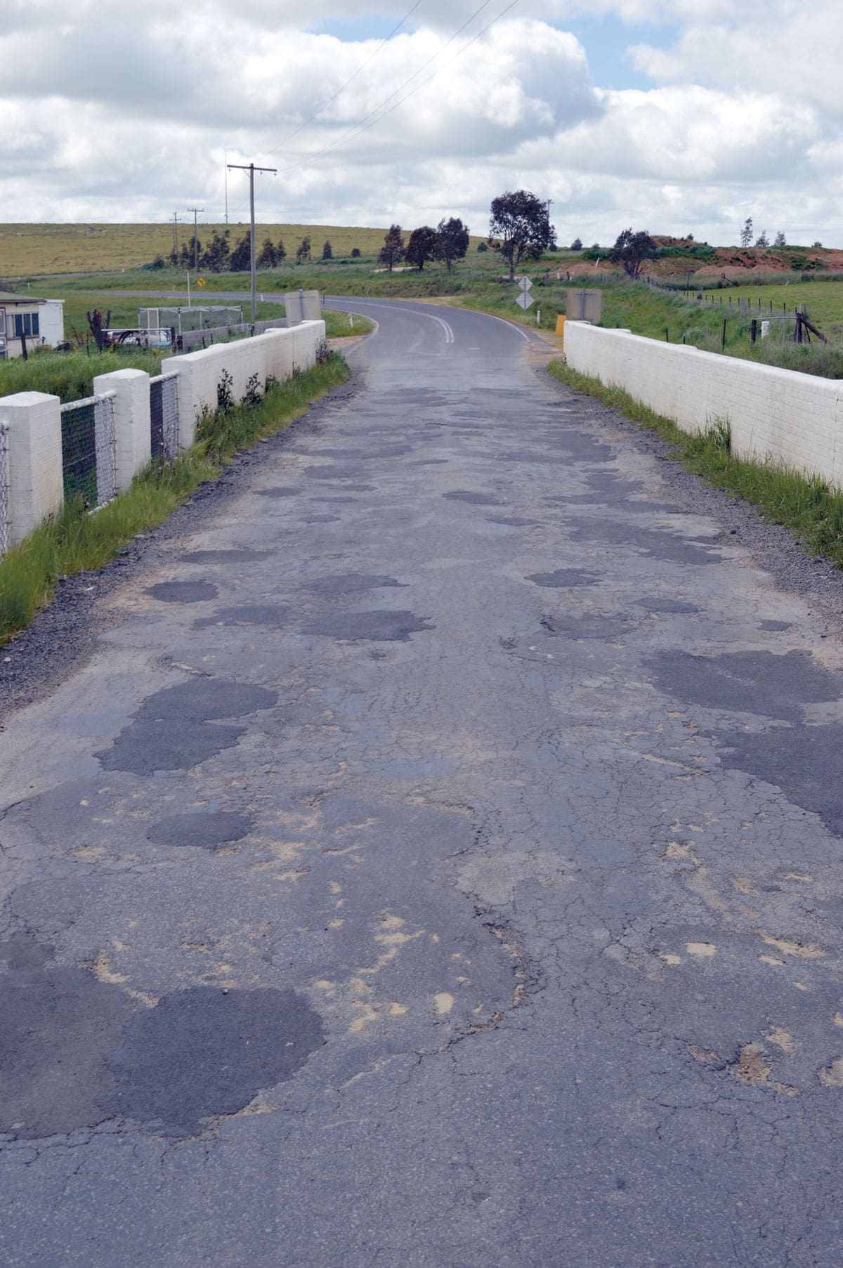 Roads Falling Apart  After Bad Weather