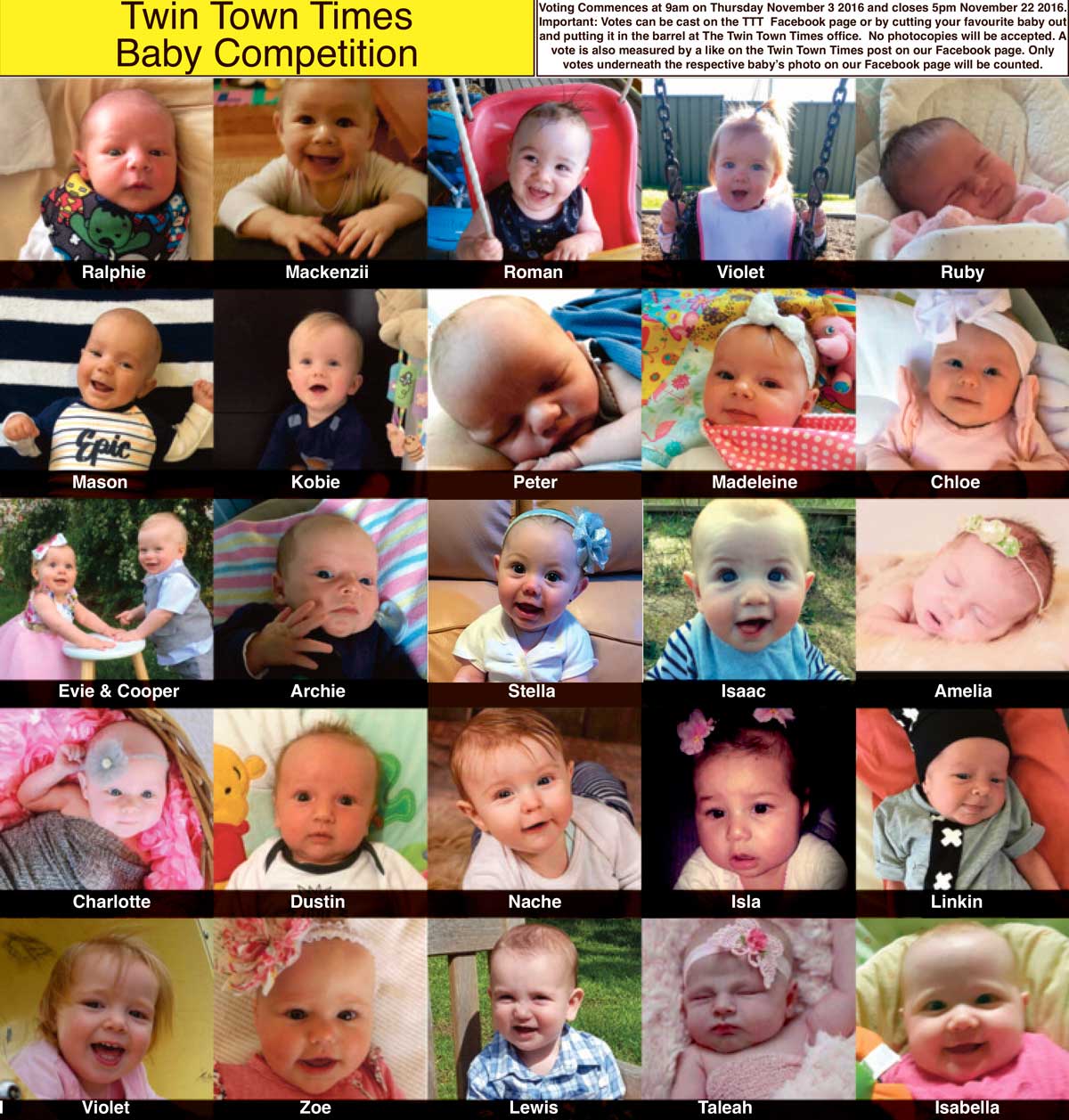 Make Sure You Cast a Vote In The Twin Town Times Baby Competition