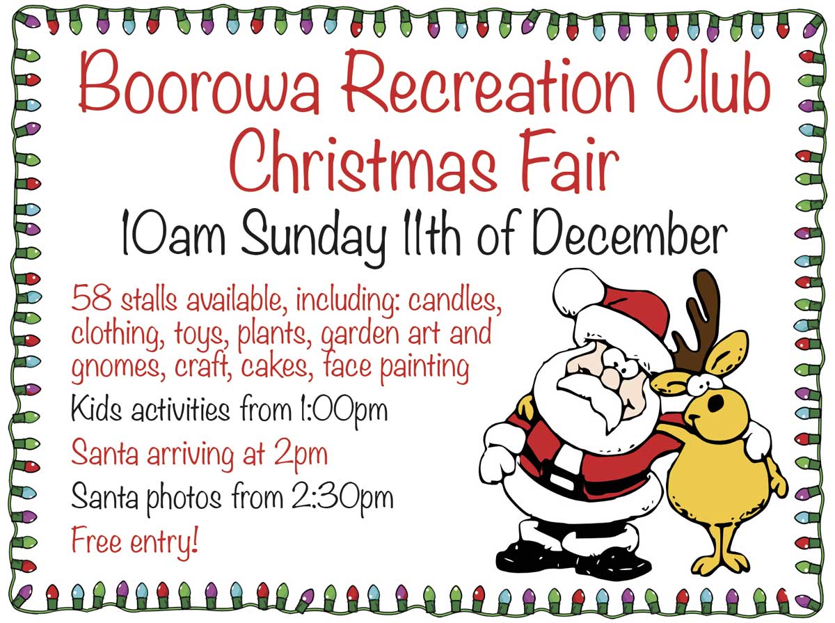 Boorowa Rec Club Turns It On For Christmas