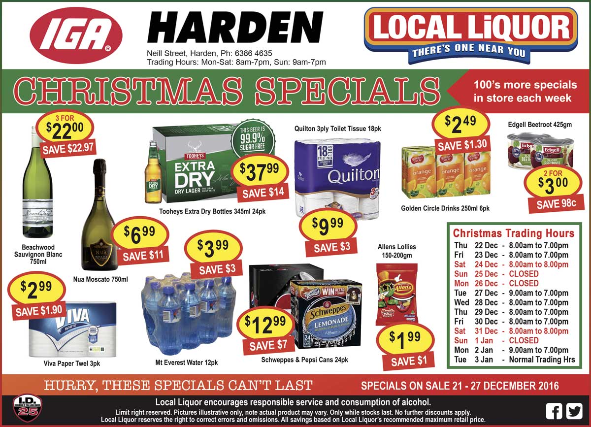 Harden IGA Christmas Specials