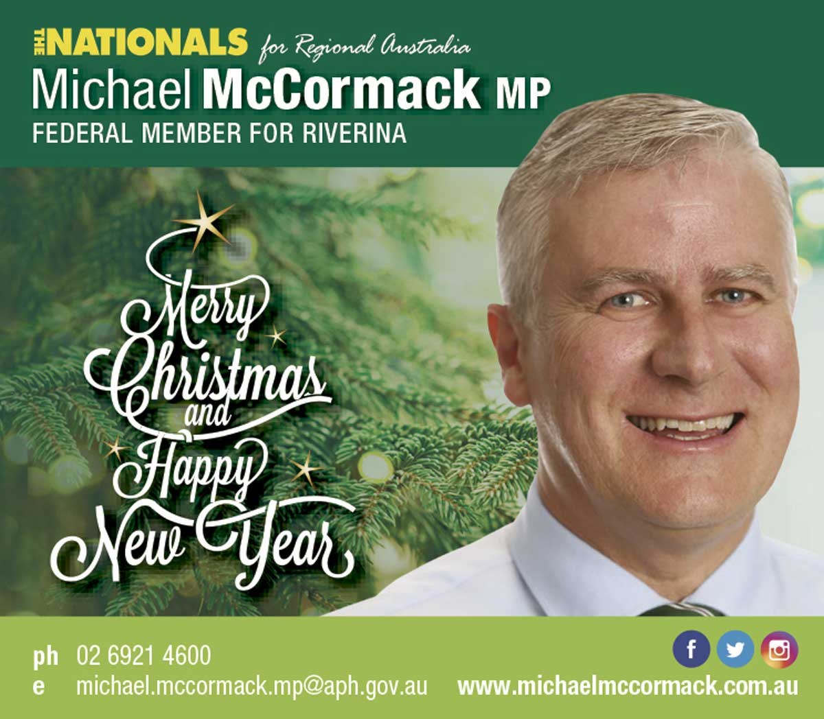 Merry Christmas From Your Federal Member