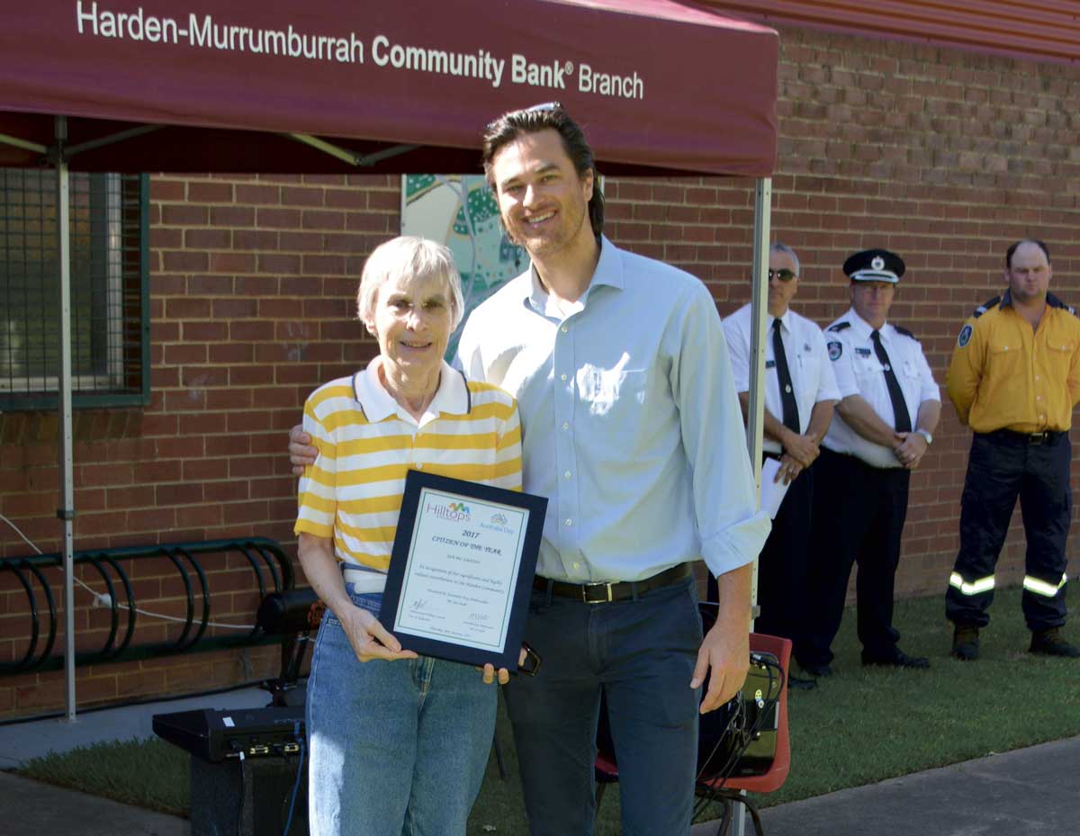 Sue McCarthy Citizen of the Year