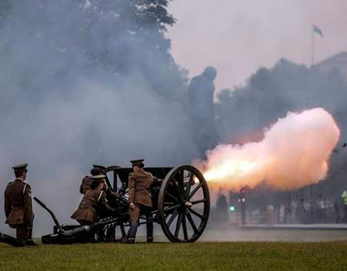 Jugiong Hosts ANZAC CENTENARY MEMORIAL 18 POUNDER GUN