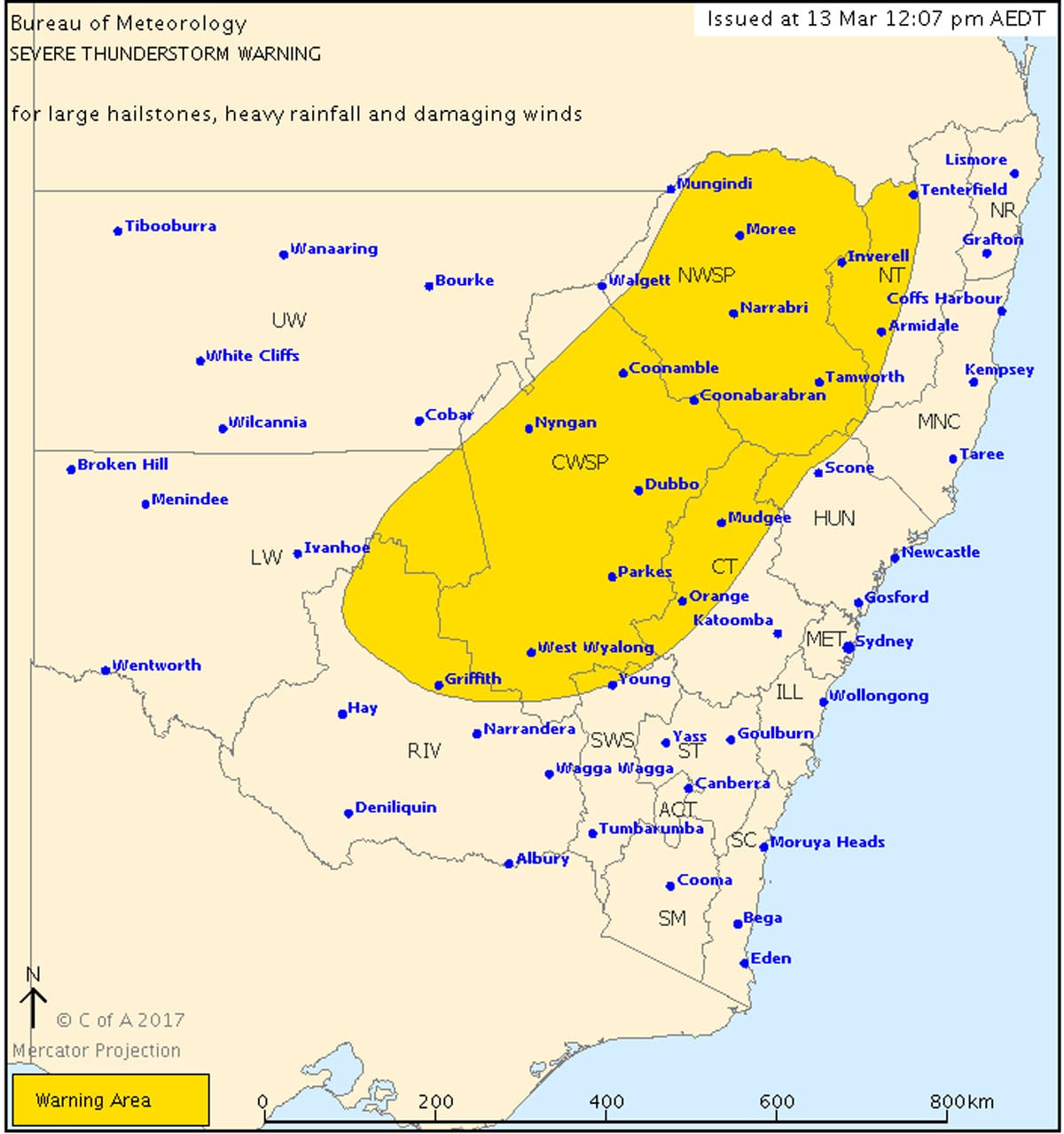 Storm Warnings For New South Wales