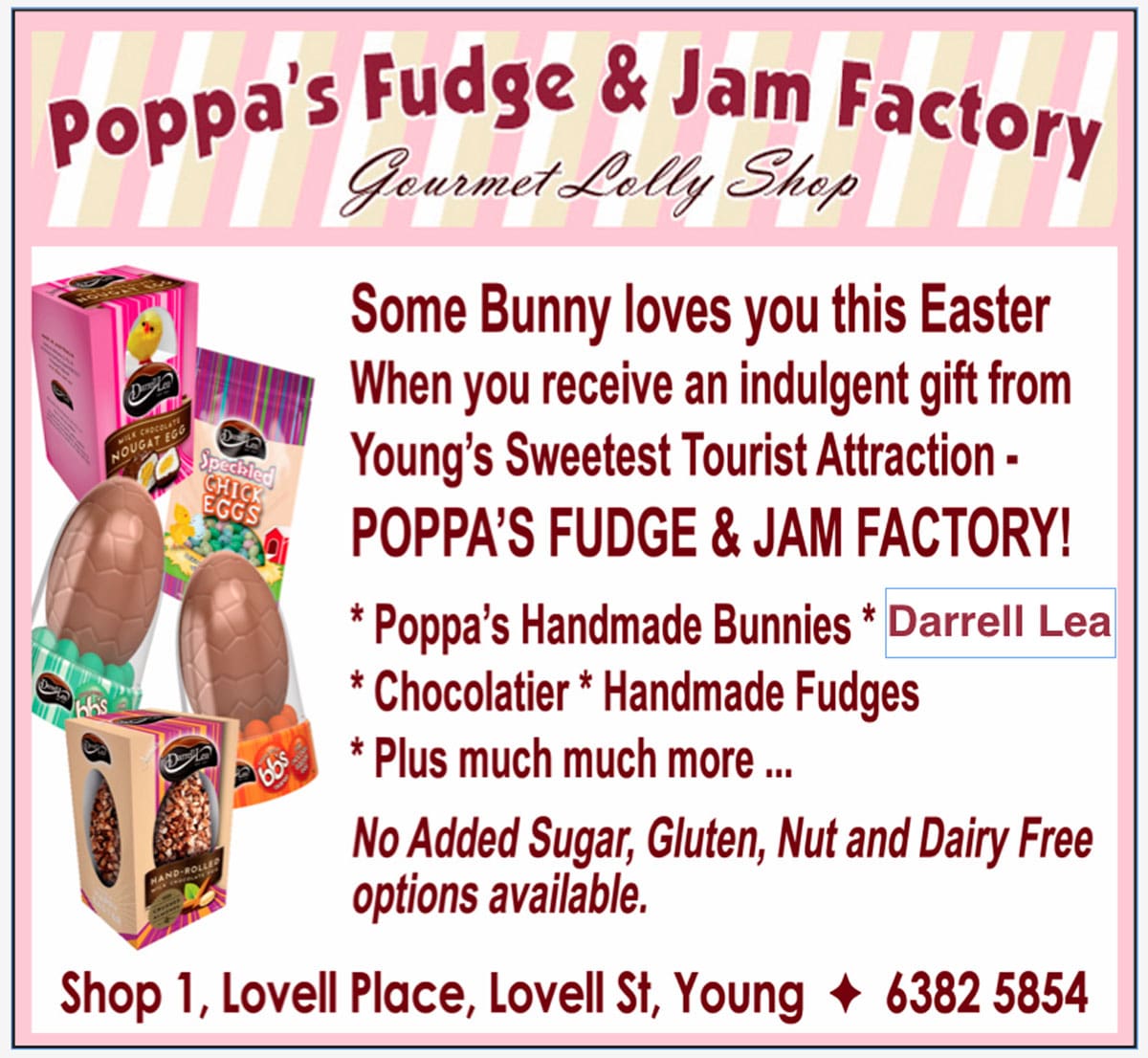 EASTER at Poppa’s Fudge  & Jam Factory