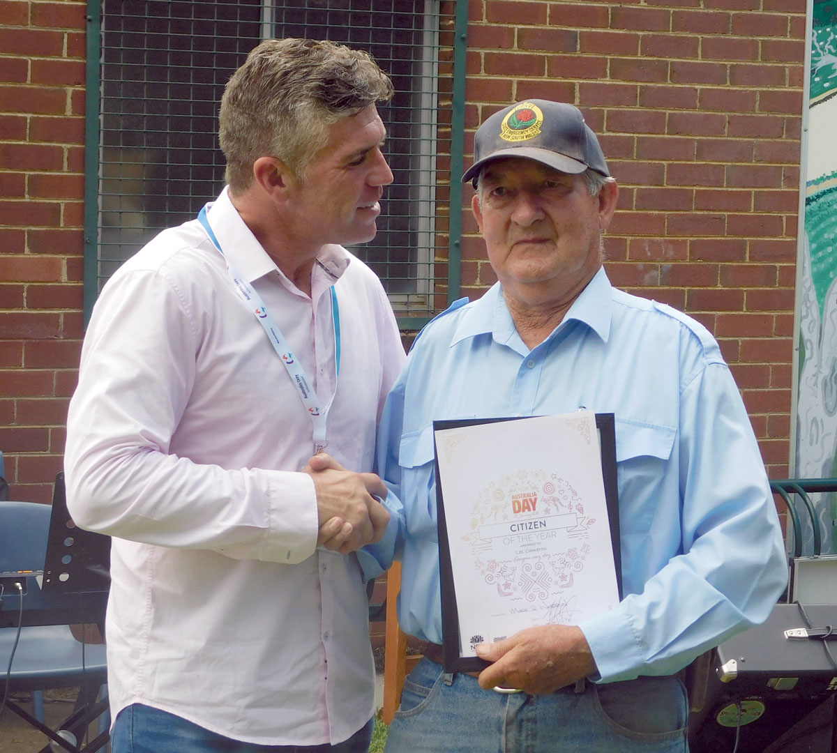 Les Cameron – Australia Day Citizen Of The Year