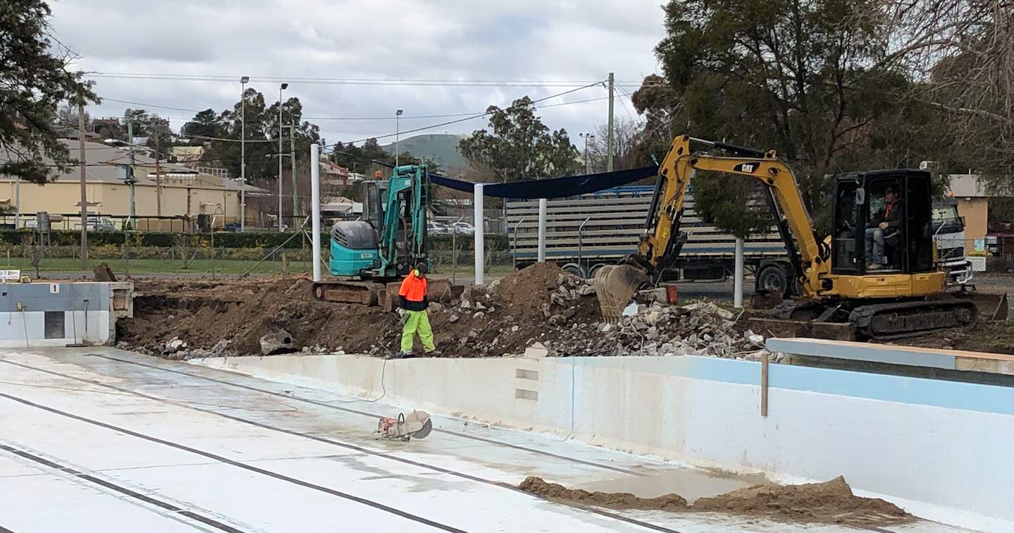 Major Works at Gundagai Swimming Pool