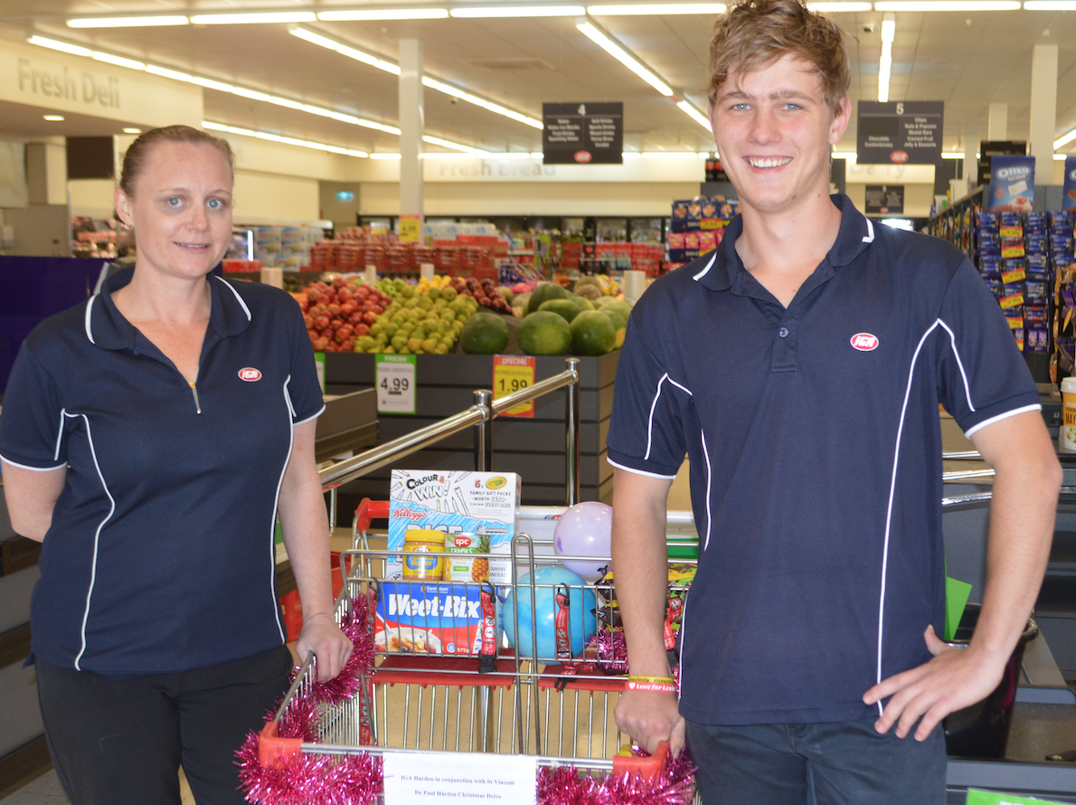 Vinnies Welcomes IGA Donation