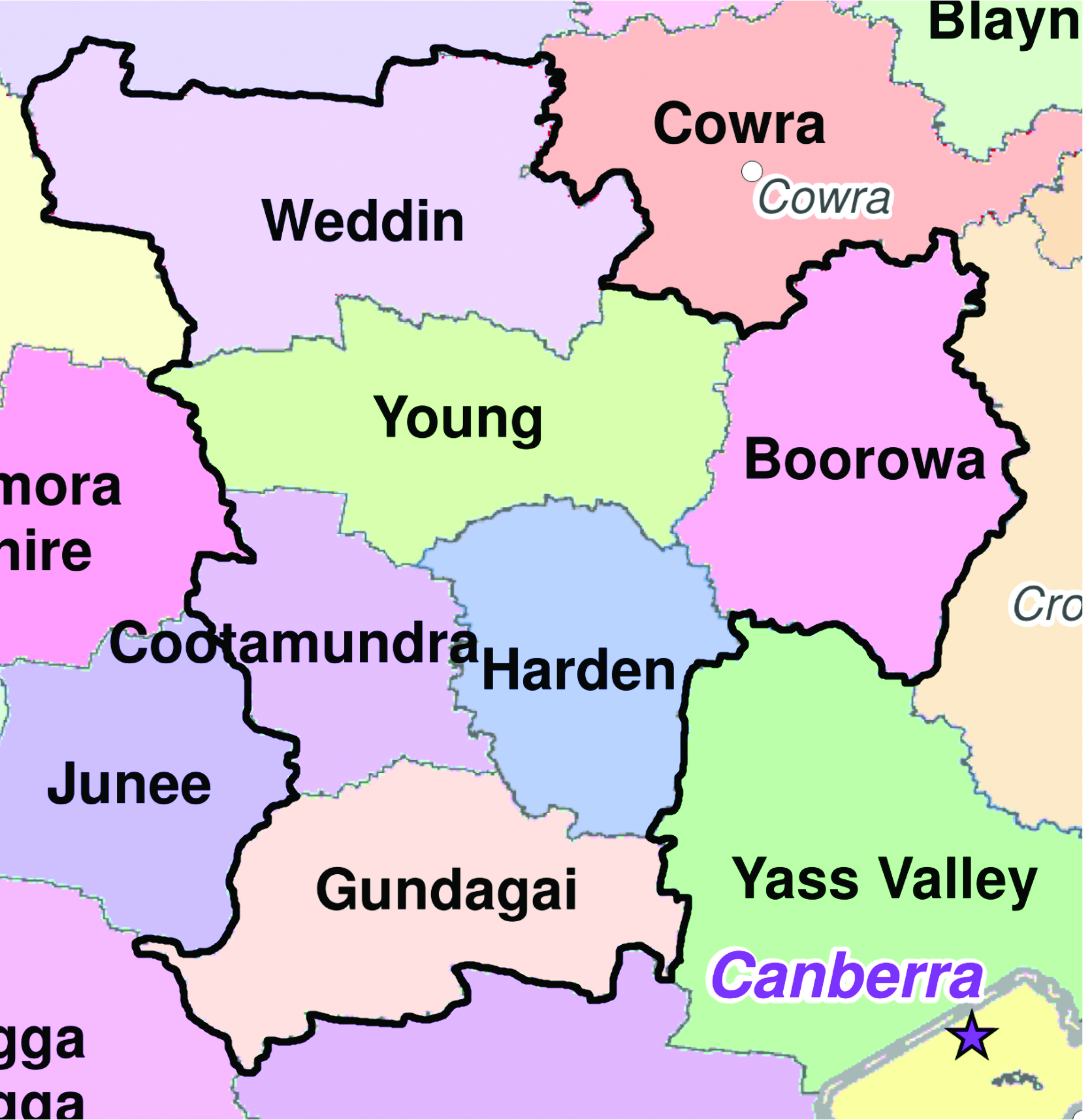 Harden Shire Demerger Proponents Seek Alliance with Young & Boorowa Shire Demerger Proponents