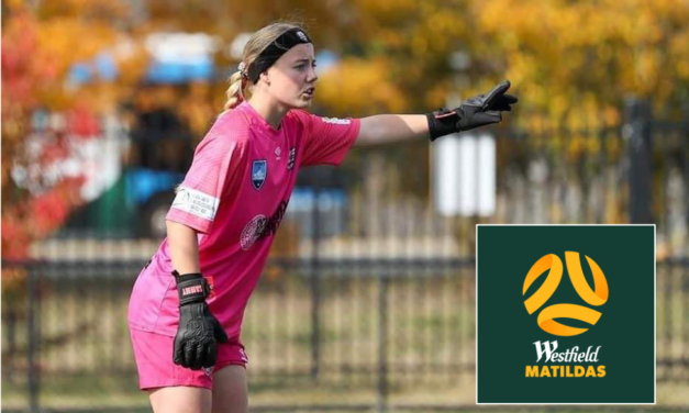 Samantha Emms trains with Young Matildas