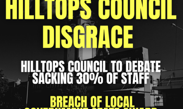 United Services Union (USU) Takes Action Against Hilltops Council