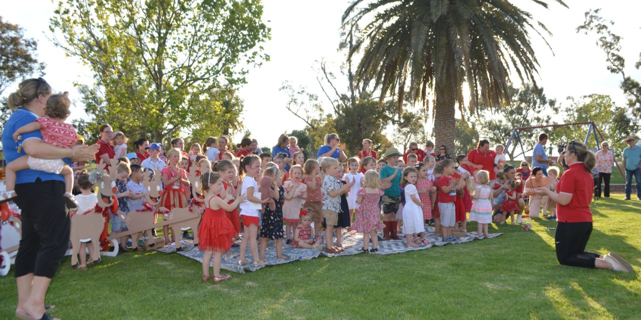 Santa Visits Newson Park and Bunyip Families