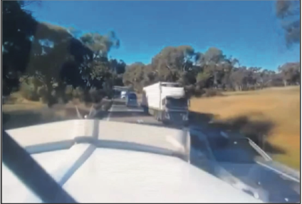 Close Call On Burley Griffin Way Caught On Camera