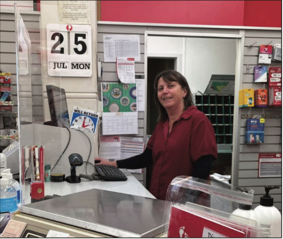 Liz Prosser Finishes Up  At Harden Post Office