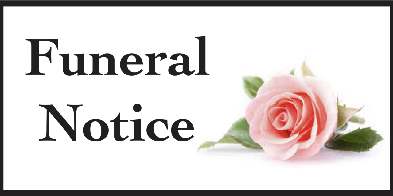 Funeral Notice – Mary Hockney