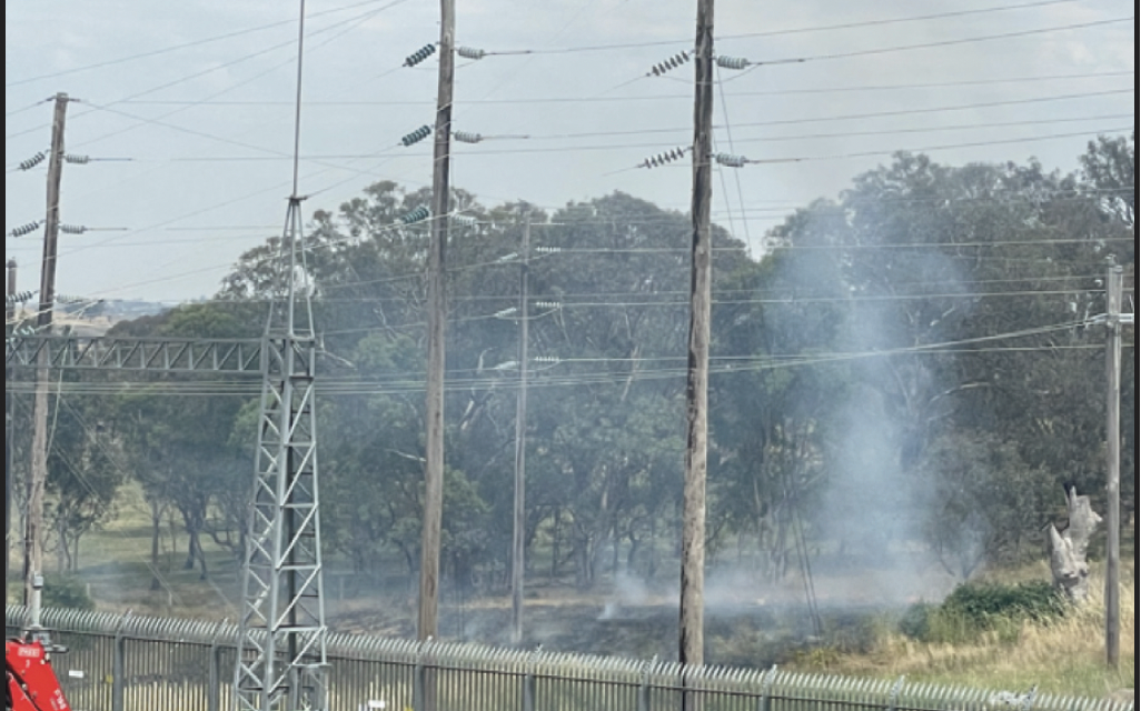Fire and Rescue Snuff Out Fire by Harden Substation