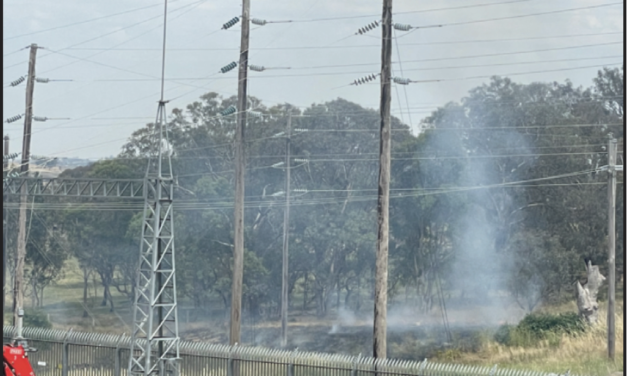 Fire and Rescue Snuff Out Fire by Harden Substation