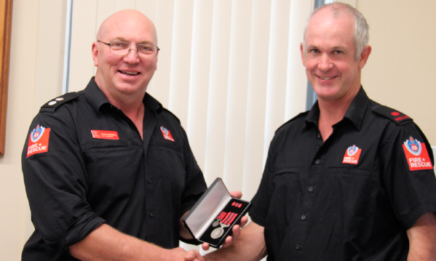 Harden Firefighters  Awarded for Service