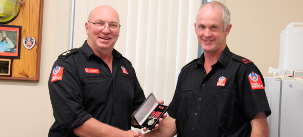 Harden Firefighters  Awarded for Service